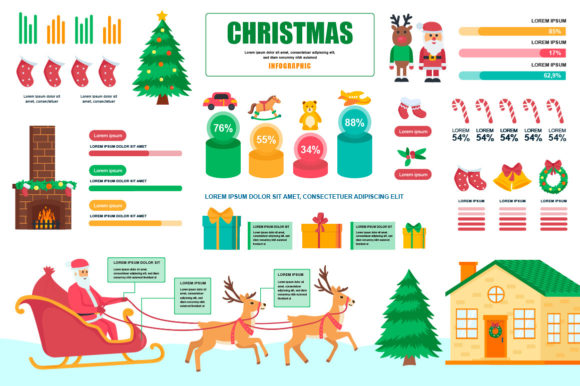 Christmas Infographic Design Template