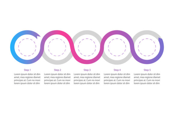 Corporate Flowchart Vector Infographic