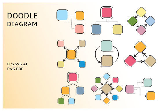 Doodle Diagram Infographic Template