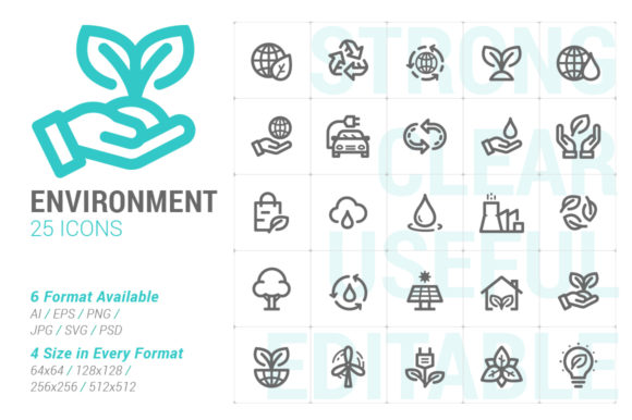 Environment Strong Line Icon