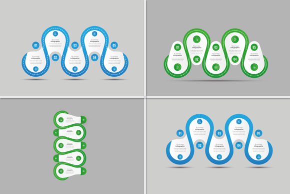 Five Step Business Infographic Template