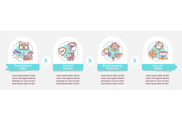 Gun Regulation Vector Infographic Graphics