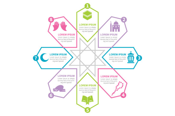Islamic Infographic: Graphics for Modern Publishing
