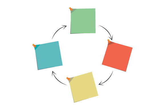 Memo Note Paper Diagram Template