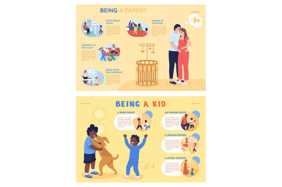 Parenting Vector Infographic Templates