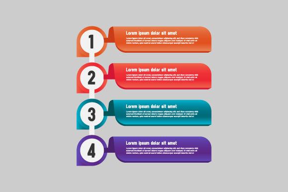 Set Colorful Design Element Infographic