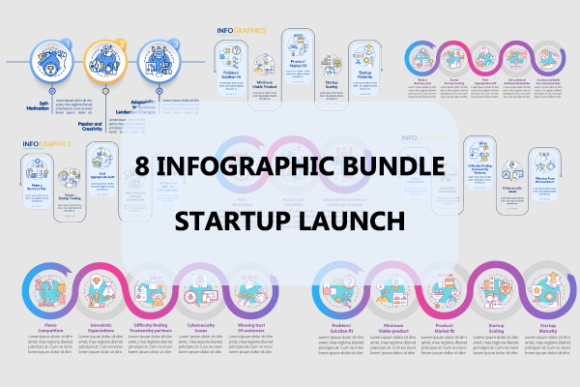Startup Launch Infographic Bundle