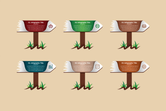 Wood Direction Infographic Six Step Graphics